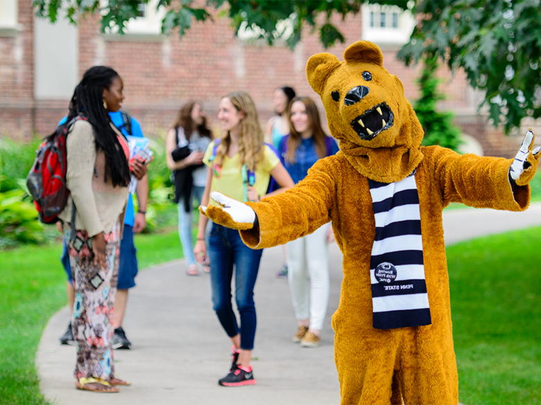 Nittany Lion Mascot welcomes you